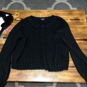 black sweater